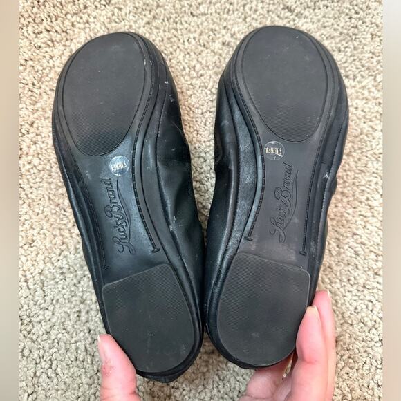 LUCKY BRAND | Black Leather Emmie Ballet Flats Women’s | Size 6.5 - Picture 7 of 7